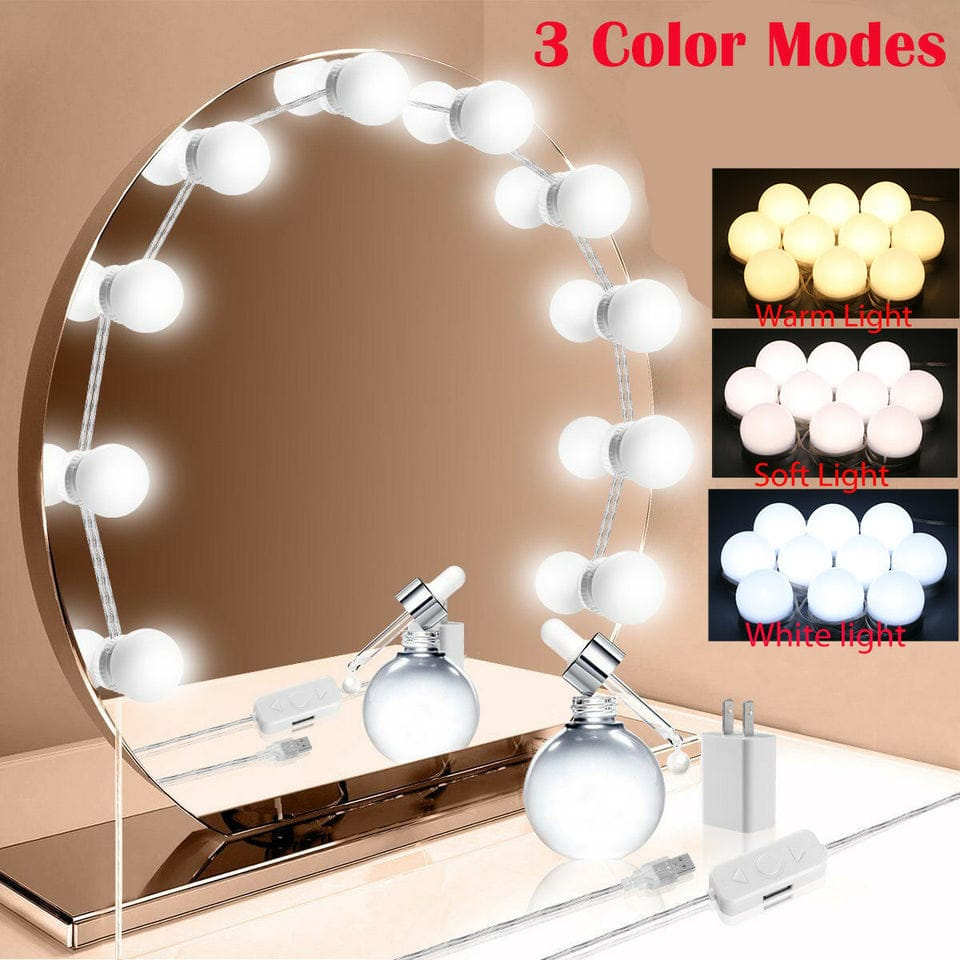 LED BULB VANITY MIRROR LIGHTS