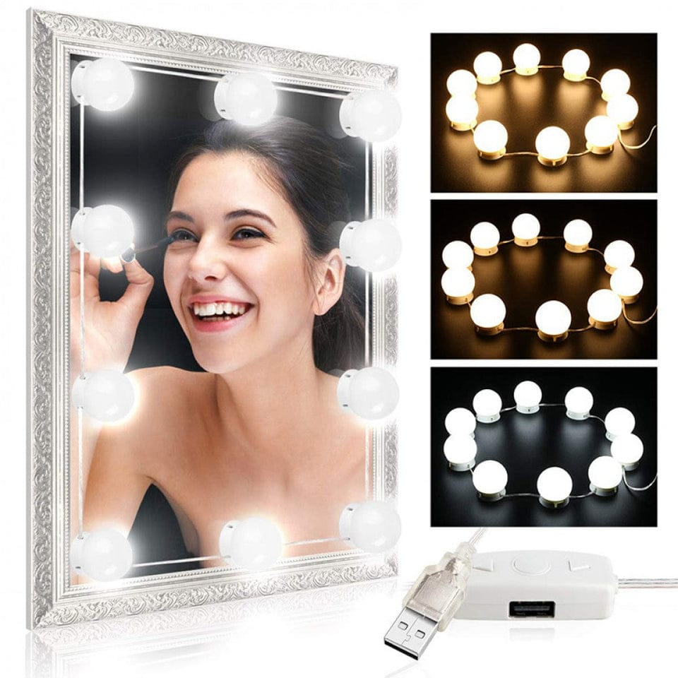 LED BULB VANITY MIRROR LIGHTS