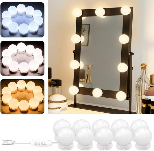 LED BULB VANITY MIRROR LIGHTS