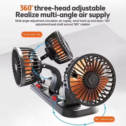 Car Cooling Fans  360° rotation